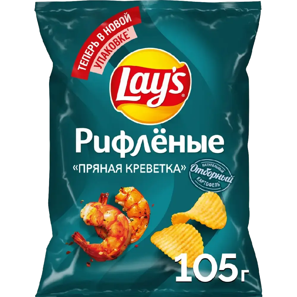 Чипсы Lay's Пряная креветка 105 г